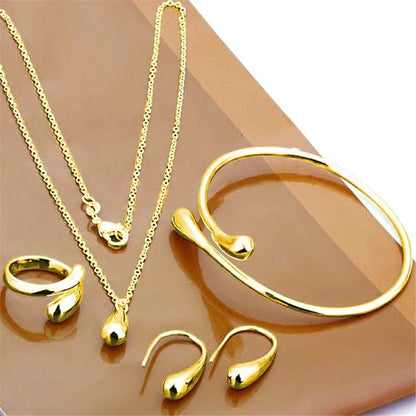 Collier Double Heart Jewelry Set